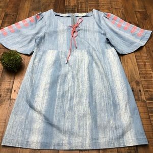 Cute and Comfy Spring Denim A-line Dress